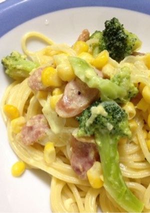 簡単美味い！子供喜ぶミルクパスタ♪-レシピのメイン写真