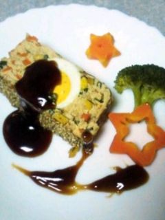 鶏ミンチ&豆腐の和風ミートローフ-レシピのメイン写真