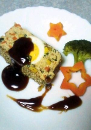 鶏ミンチ＆豆腐の和風ミートローフ-レシピのメイン写真