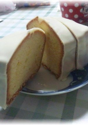 ホワイトチョコがけレモンケーキ-レシピのメイン写真