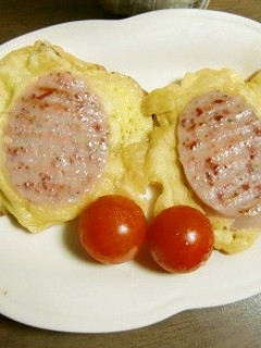 カイワレとポテチ入り、お花のお好み焼き✿-レシピのメイン写真