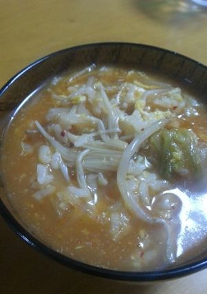 簡単キムチ雑炊-レシピのメイン写真