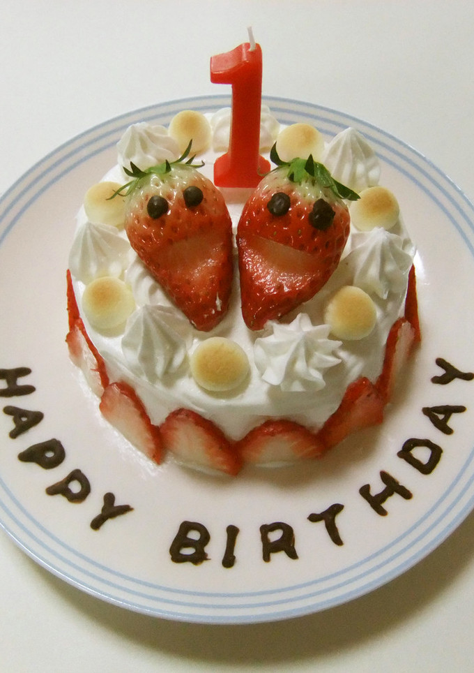 簡単☆1歳の誕生日ケーキ☆離乳食完了期-レシピのメイン写真