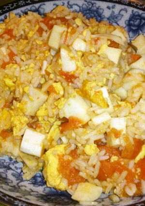 低カロリー・美味しい★トマト卵チャーハン-レシピのメイン写真