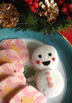 クリスマスにチーズハンペンで雪だるま-レシピのメイン写真