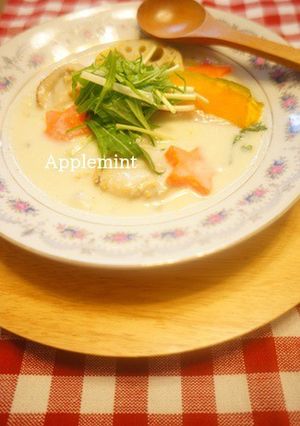 帆立とかぶのホットミルク煮彩り野菜添え-レシピのメイン写真