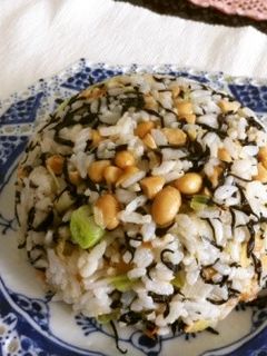 納豆とヒジキのチャーハン風梅干混ぜご飯-レシピのメイン写真