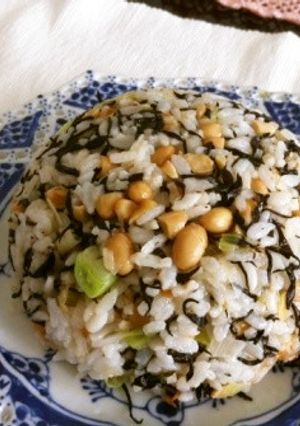 納豆とヒジキのチャーハン風梅干混ぜご飯-レシピのメイン写真