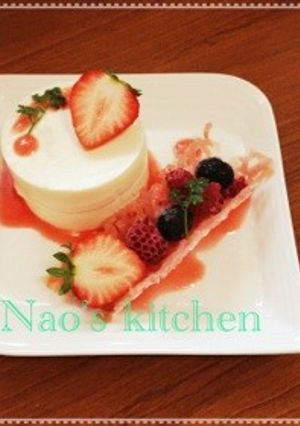 はちみつ風味の濃厚パンナコッタ♡-レシピのメイン写真
