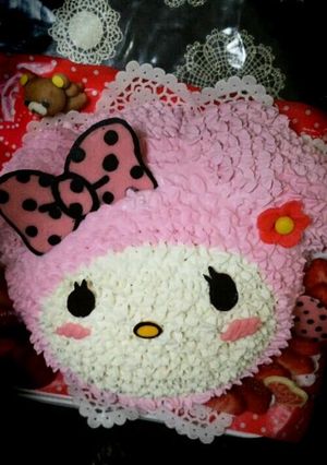 マイメロ♥♥♥立体キャラケーキ-レシピのメイン写真