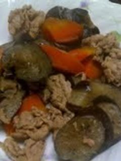 豚肉となすと人参の炒め煮-レシピのメイン写真