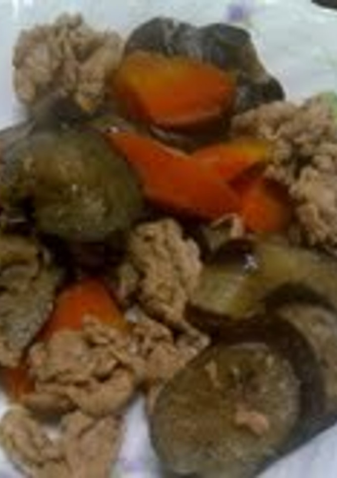 豚肉となすと人参の炒め煮-レシピのメイン写真