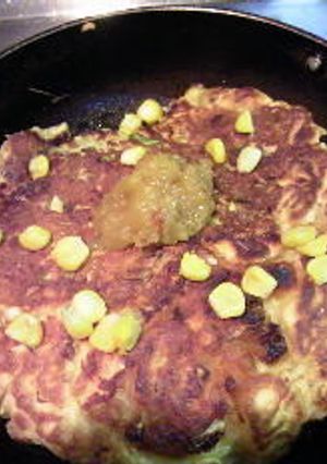 田楽味噌でお好み焼き-レシピのメイン写真