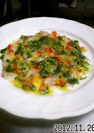 鯛のカルパッチョ-レシピのメイン写真