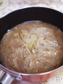 醤油ラーメン味☆もやしと春雨のスープ♪-レシピのメイン写真