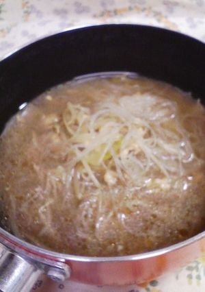 醤油ラーメン味☆もやしと春雨のスープ♪-レシピのメイン写真