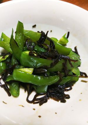簡単☆レンジでピーマン昆布和え-レシピのメイン写真