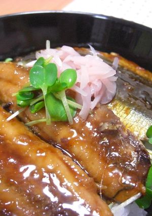 ごはんモリモリ～☆いわしの蒲焼き丼♪-レシピのメイン写真