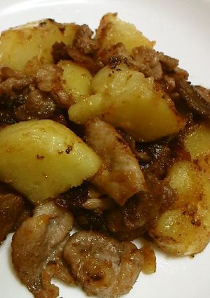 豚肉とじゃが芋の焦がし味噌マヨガーリック-レシピのメイン写真