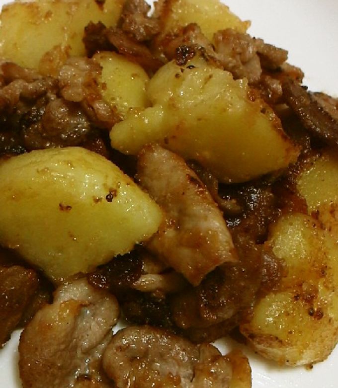 豚肉とじゃが芋の焦がし味噌マヨガーリック-レシピのメイン写真