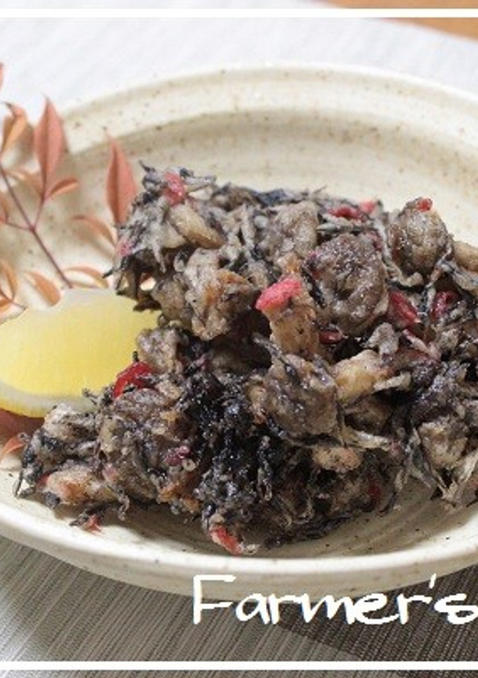 しめじとひじきのかき揚げ-レシピのメイン写真