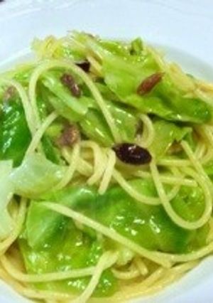 春キャベツとアンチョビのスパゲティ-レシピのメイン写真