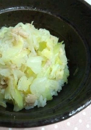 簡単！たっぷりキャベツのツナ混ぜ丼-レシピのメイン写真
