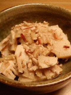 筍と鶏挽き肉のそぼろ煮-レシピのメイン写真