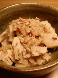 筍と鶏挽き肉のそぼろ煮-レシピのメイン写真