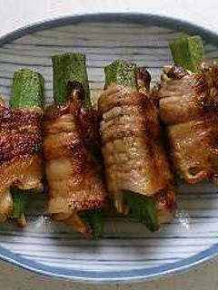 オクラときのこの豚肉巻き-レシピのメイン写真