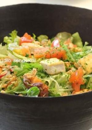 簡単！栄養たっぷり豆腐入りサラダ-レシピのメイン写真