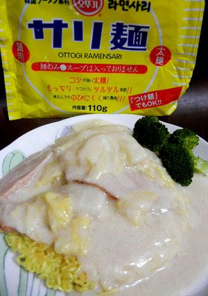 サリ麺でクリーム焼きそば-レシピのメイン写真