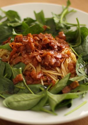 ほうれん草とベーコンのレモン醤油パスタ-レシピのメイン写真