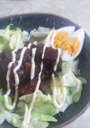 残ったフライドチキンで!鶏照り焼き丼☆-レシピのメイン写真