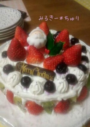Xmas＊デコレーションケーキ-レシピのメイン写真