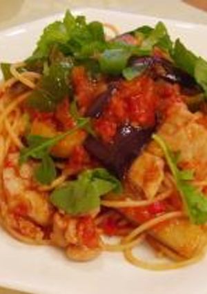 鶏肉と夏野菜のパスタ-レシピのメイン写真
