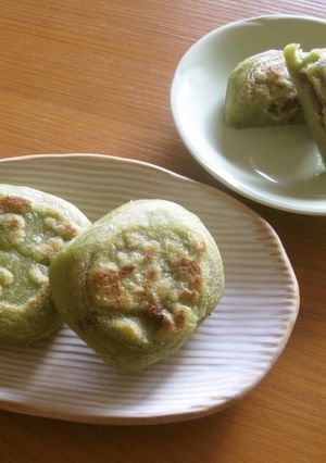 茶通風　抹茶おやき-レシピのメイン写真