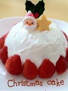 **クリスマスケーキ**クレープドーム型-レシピのメイン写真