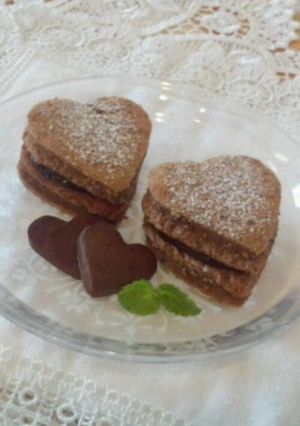 ふわふわっ&とろける生チョコサンド♪-レシピのメイン写真