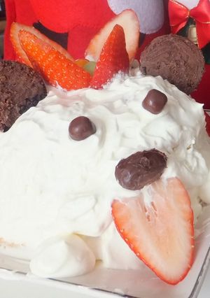 ワンちゃんのクリスマスケーキ-レシピのメイン写真