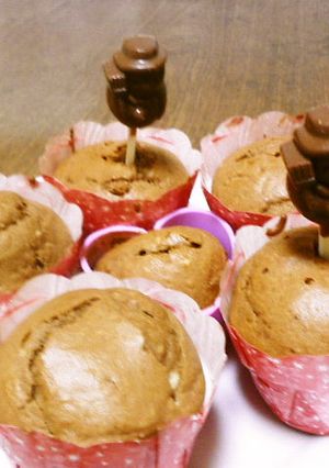 ホットケーキミックスでチョコカップケーキ-レシピのメイン写真