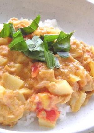 ワンプレート＜トマトのサワークリーム煮＞-レシピのメイン写真