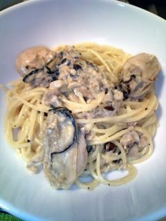 牡蠣のクリームパスタ-レシピのメイン写真