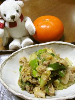 おいしい!かぶと豚肉のピリ辛ねぎ味噌炒め-レシピのメイン写真