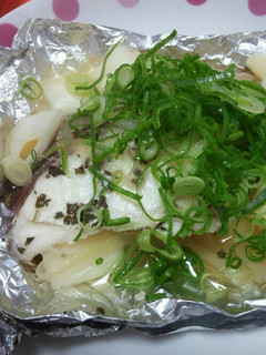ネギみつ!タイの包み焼き-レシピのメイン写真