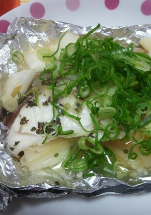 ネギみつ！タイの包み焼き-レシピのメイン写真