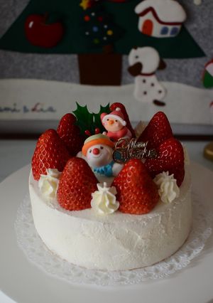 クリスマスケーキ（ふんわりしっとり♡）-レシピのメイン写真