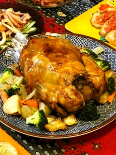 我が家のローストチキン♪クリスマスに-レシピのメイン写真