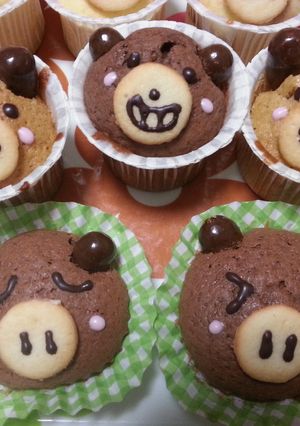 こぐま☆ぶうちゃんマフィン-レシピのメイン写真