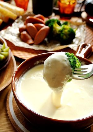 切り餅♡ホットミルクチーズフォンデュ-レシピのメイン写真